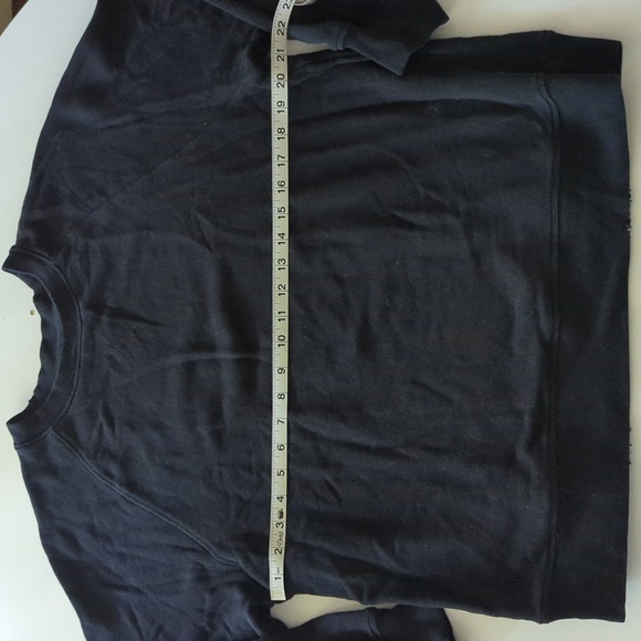 EUC Sincerely Jules Bandier black oversized distressed sweatshirt S - Picture 9 of 10
